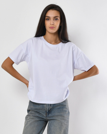 Футболка жіноча базова Standart CRC FS-216-3 57850, Колір: Білий, Розмір: XS, зображення 3