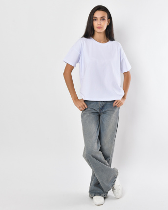 Футболка жіноча базова Standart CRC FS-216-3 57850, Колір: Білий, Розмір: XS, зображення 6