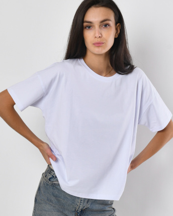 Футболка жіноча базова Standart CRC FS-216-3 57850, Колір: Білий, Розмір: XS, зображення 7