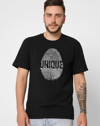 Футболка мужская с принтом  CRC 16029-8 Unique 56373, Цвет: Черный, Размер: S