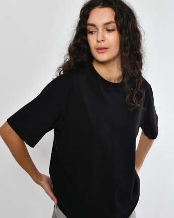 Футболка унисекс базовая oversize Premium CRC FP-133-8 57802, Цвет: Черный, Размер: XL, изображение 9