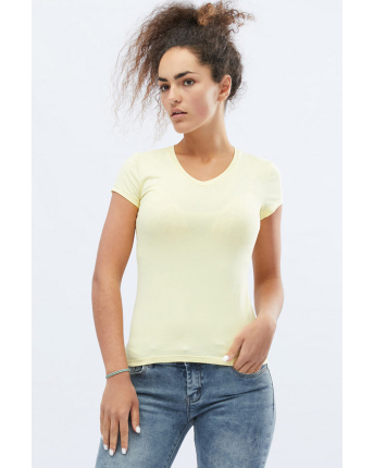 Футболка жіноча базова Standart CRC FS-214-6 57841, Колір: Жовтий, Розмір: XS