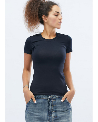 Футболка жіноча базова Standart CRC FS-201-2 57834, Колір: Темно-синій, Розмір: XS