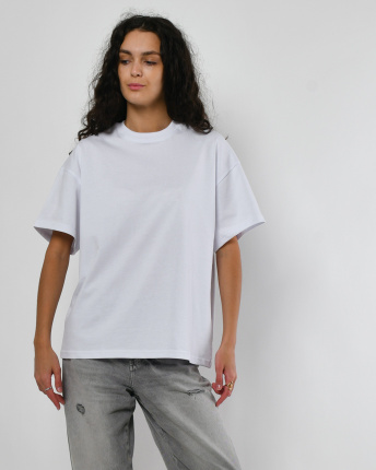 Футболка женская oversize Premium CRC FP-140-33 57817, Цвет: Белый, Размер: S, изображение 3
