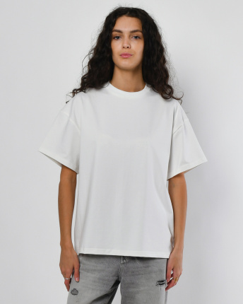 Футболка женская oversize Premium CRC FP-140-3 57816, Цвет: Молочний, Размер: XS, изображение 2