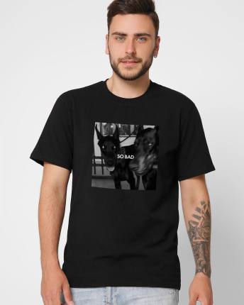 Футболка мужская с принтом Standart CRC 101-8 So bad 42109, Цвет: Черный, Размер: 2XL