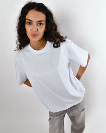 Футболка унисекс базовая oversize Premium CRC FP-133-3 57803, Цвет: Белый, Размер: XL, изображение 8