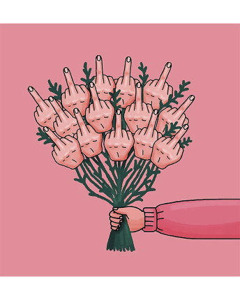 Футболка чоловіча з принтом  CRC 16043-3 Finger Flowers 57061, Колір: Білий, Розмір: S, зображення 3