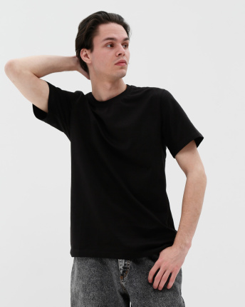 Футболка мужская базовая Standart CRC FS-101-8 29871, Цвет: Черный, Размер: S