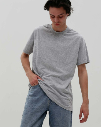 Футболка мужская базовая Standart CRC FS-101-4 32104, Цвет: Серый, Размер: XS