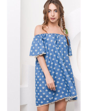 Платье Carica KP-10009-2 26131, Цвет: Синий, Размер: S