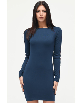 Платье с контрастным кантом 34732, Цвет: Морская волна, Размер: XS