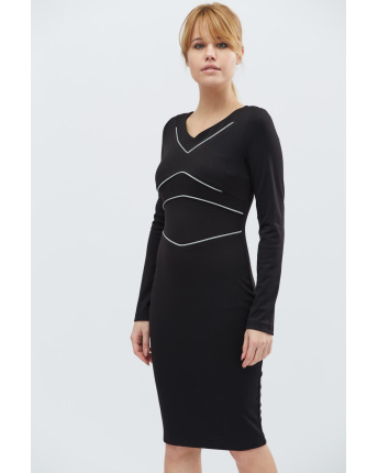 Платье Carica KP-5829-8 32333, Цвет: Черный, Размер: XS