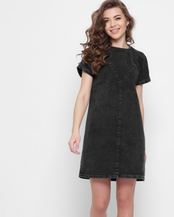 Джинсова сукня кольору графіт 43120, Колір: Графіт, Розмір: S
