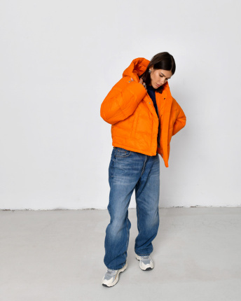 Жіноча демісезонна куртка, колір помаранчевий 53379, Колір: Помаранчевий, Розмір: S, зображення 3