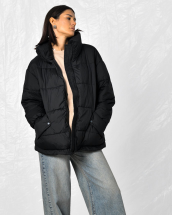 Легка жіноча куртка чорного кольору 55470, Колір: Чорний, Розмір: S, зображення 3
