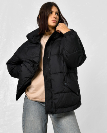 Легка жіноча куртка чорного кольору 55470, Колір: Чорний, Розмір: S, зображення 5