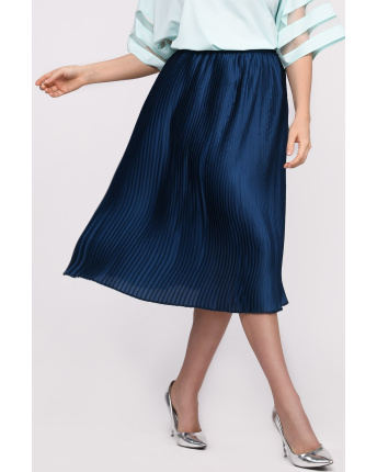 Юбка женская миди плиссе Carica UB-3252-18 58103, Цвет: Морская волна, Размер: XS