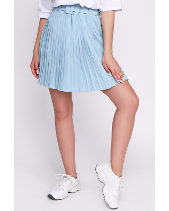 Спідниця жіноча плісе міні Carica UB-3255-18 58054, Колір: Бірюзовий, Розмір: M