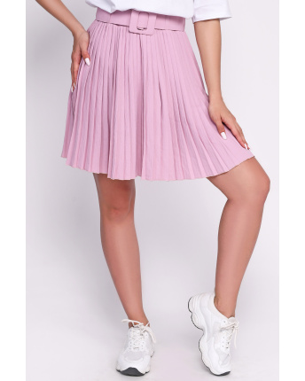 Юбка женская плиссе мини Carica UB-3255-21 58104, Цвет: Светло-розовый, Размер: XS