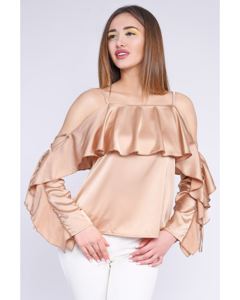 Блуза Letta М-31640-13 35681, Цвет: Золотистий, Размер: ONE SIZE