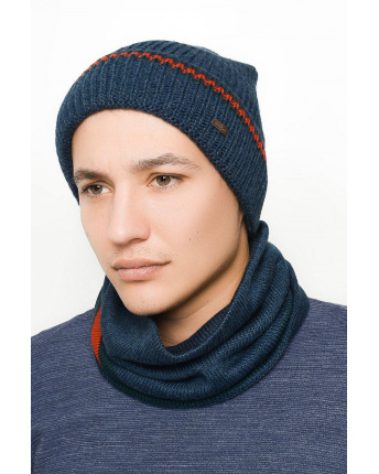 Набор снуд Daniel -26906-2 29038, Цвет: Синий, Размер: ONE SIZE