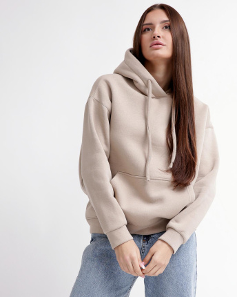 Худі унісекс oversize CRC HD-227-26 55812, Колір: Темний бежевий, Розмір: XL