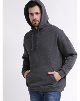 Худи унисекс oversize CRC HD-227-29 55814, Цвет: Графит, Размер: S
