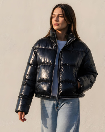 Куртка жіноча пухова X-Woyz LS-8961-8 57278, Колір: Чорний, Розмір: XS