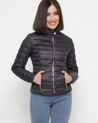 Куртка жіноча демісезонна X-Woyz LS-8820-29 41822, Колір: Графіт, Розмір: XS