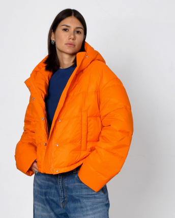 Куртка жіноча демісезонна X-Woyz LS-8919-17 53379, Колір: Помаранчевий, Розмір: S