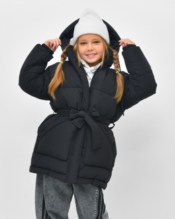 Пуховик для девочки X-Woyz DT-8379-8 58149, Цвет: Черный, Размер: 122
