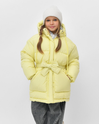 Пуховик для девочки X-Woyz DT-8379-6 60125, Цвет: Жёлтый, Размер: 122