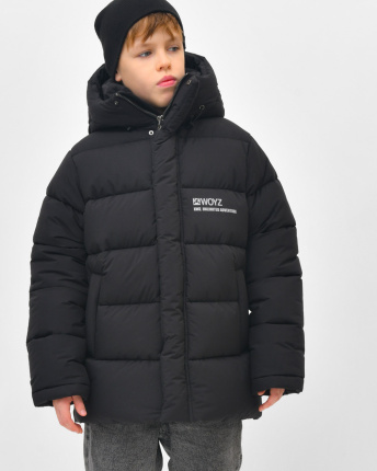 Пуховик для хлопчика X-Woyz DT-8378-8 60154, Колір: Чорний, Розмір: 128