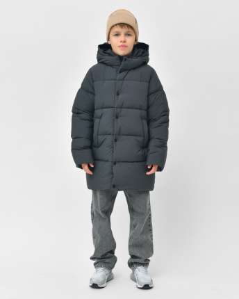 Пуховик класичний для хлопчика X-Woyz DT-8373-29 60157, Колір: Графіт, Розмір: 134