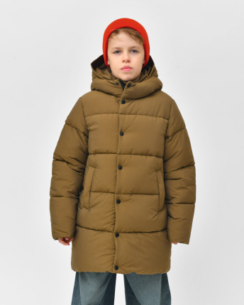 Пуховик класичний для хлопчика X-Woyz DT-8373-1 60159, Колір: Хакі, Розмір: 122
