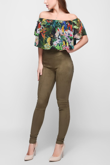 Блузка оверсайз с ярким принтом 32950, Цвет: Мультиколор, Размер: XS