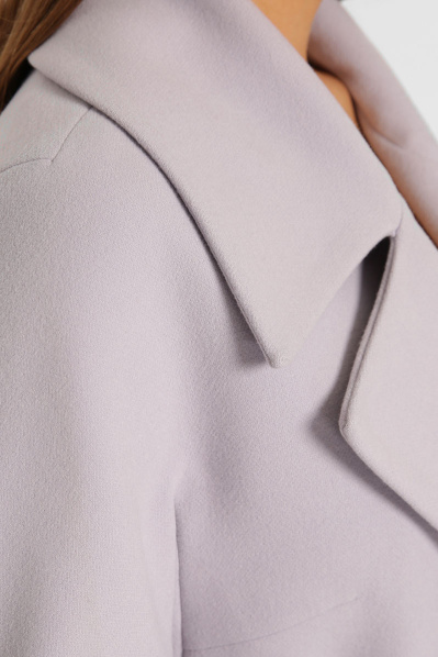 Двубортное женское пальто из кашемира цвет сирень 36636, Цвет: Лавандовый, Размер: XS, изображение 8