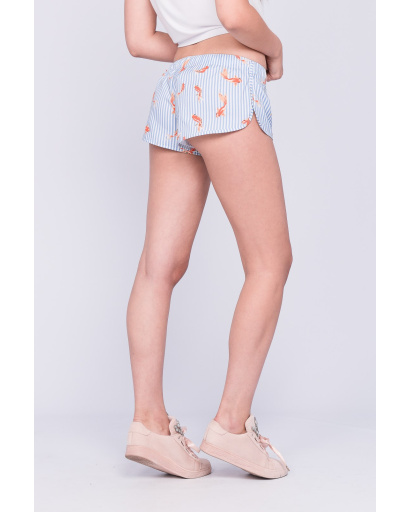 Сині літні шорти-міні 33425, Колір: Білий, Розмір: S, зображення 2