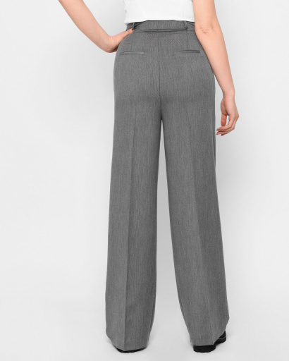 Сірі класичні жіночі брюки 43287, Колір: Сірий, Розмір: M, зображення 3