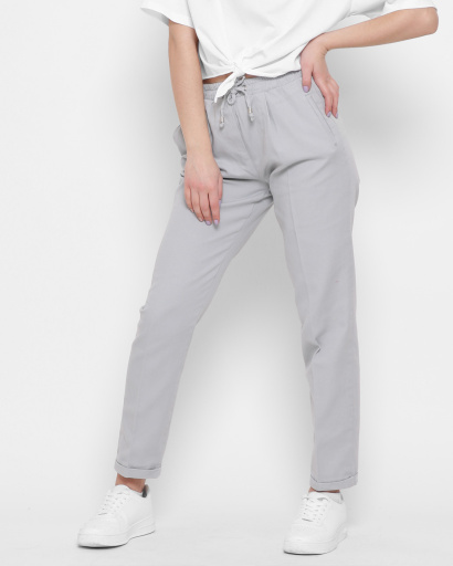 Демісезонні брюки сірого кольору 43315, Колір: Блакитний, Розмір: S, зображення 3