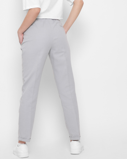Демісезонні брюки сірого кольору 43315, Колір: Блакитний, Розмір: S, зображення 4