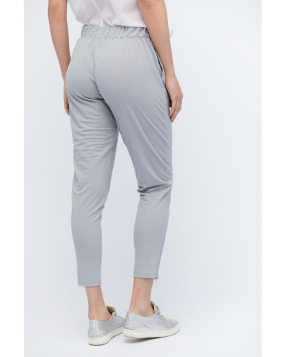 Повсякденні сірі брюки з блискавками 32830, Колір: Сірий, Розмір: XS, зображення 2