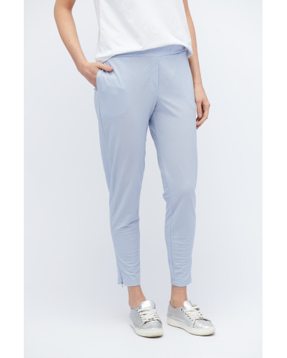 Повседневные голубые брюки с молниями 32831, Цвет: Голубой, Размер: XS, изображение 3