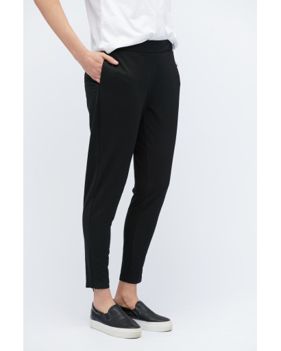 Повседневные черные брюки с молниями 32832, Цвет: Черный, Размер: XS, изображение 4