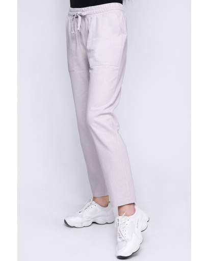 Свободные летние брюки 35749, Цвет: Серый, Размер: XS, изображение 2