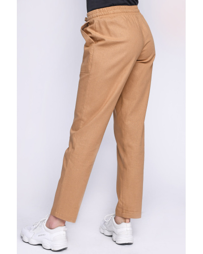 Літні брюки кольору пісок 35750, Колір: Кемел, Розмір: L, зображення 3