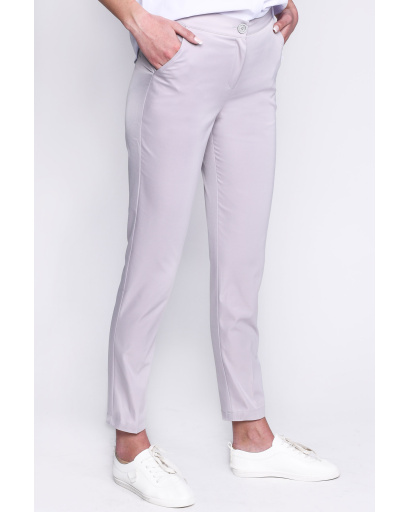 Классические серые брюки со стрелками 35103, Цвет: Серый, Размер: XS, изображение 2