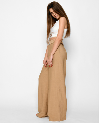 Широкие брюки палаццо 48582, Цвет: Кемел, Размер: S, изображение 5