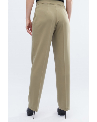 Класичні вільні брюки хакі 32598, Колір: Хакі, Розмір: S, зображення 3